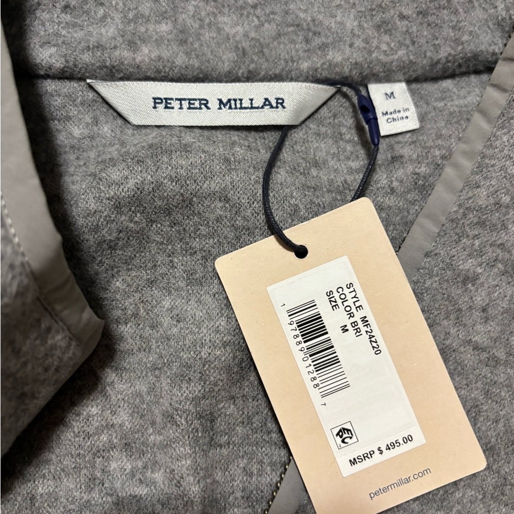 Peter Millar Merino wool Light Gray Vest - Picture 3 of 9